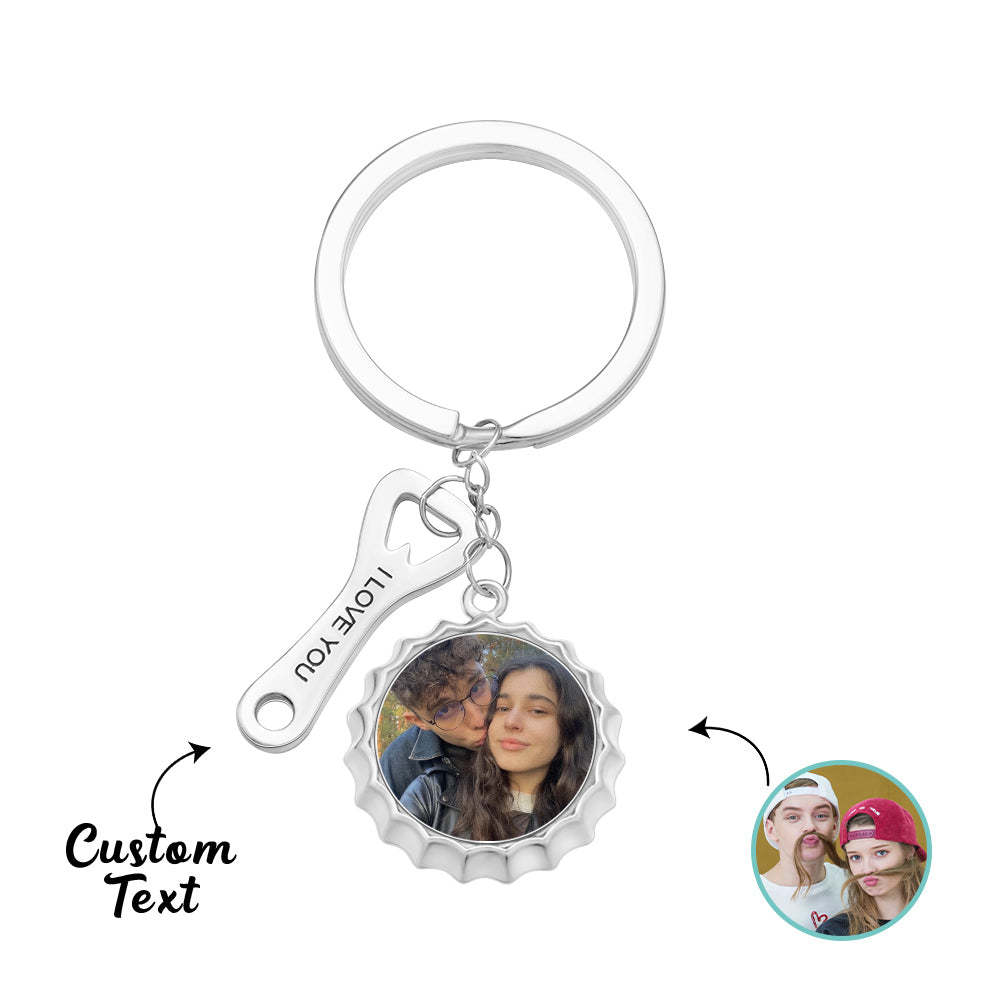 Chaveiro personalizado com foto gravada abridor de garrafas presentes engraçados - soufeelbr