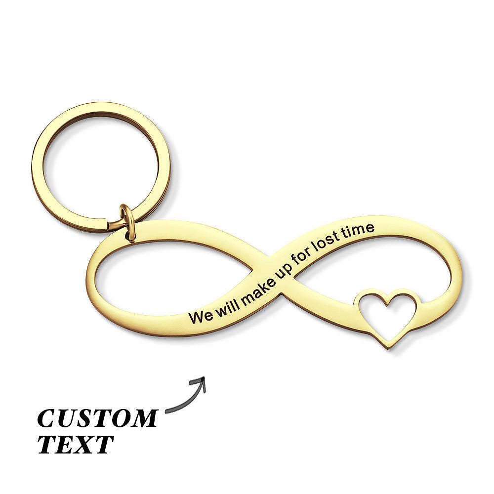 Chaveiro personalizado gravado símbolo do infinito oco para presentes criativos - soufeelbr