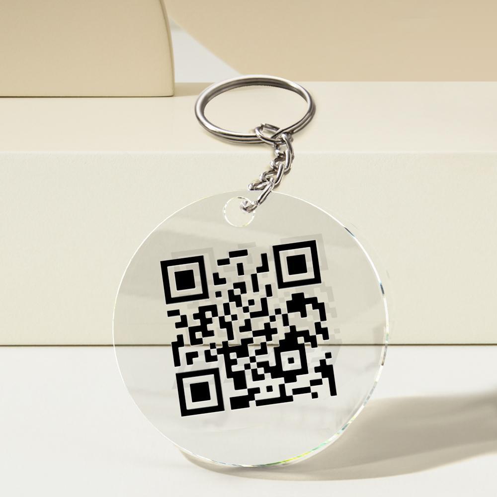 Chaveiro De Mídia Social Com Código Qr Digitalizável Com Seu Presente De Voz Ou Texto Para Ela - soufeelbr