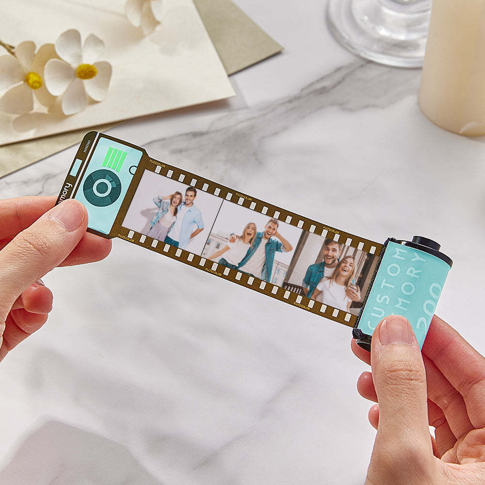15 fotos personalizado rolo de filme chaveiro chaveiro personalizado câmera multifoto para casais - soufeelbr