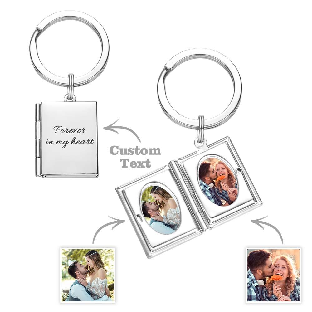 Chaveiro Medalhão Personalizado Com Foto Para Homens E Mulheres Com Texto Gravado Memorial Chaveiro - soufeelbr