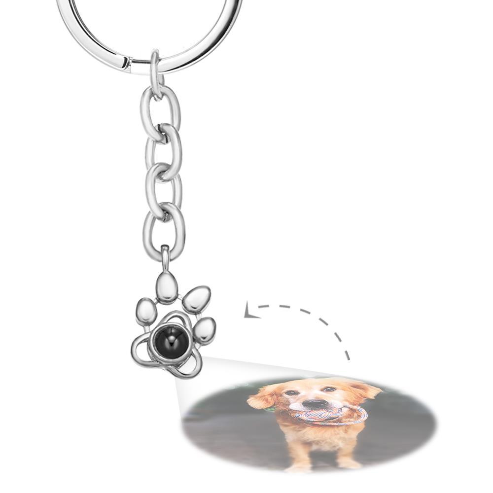 Porta-chaves de transferência de fotos personalizadas com a foto do seu animal de estimação dentro como um presente para os amigos