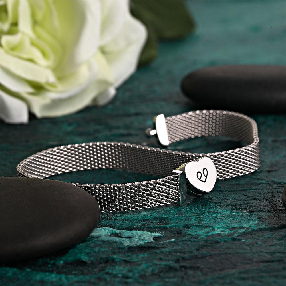 Pulseira Personalizada Pulseira com Cadeia de Malha Estilo Clássico de Soufeel Presente Único