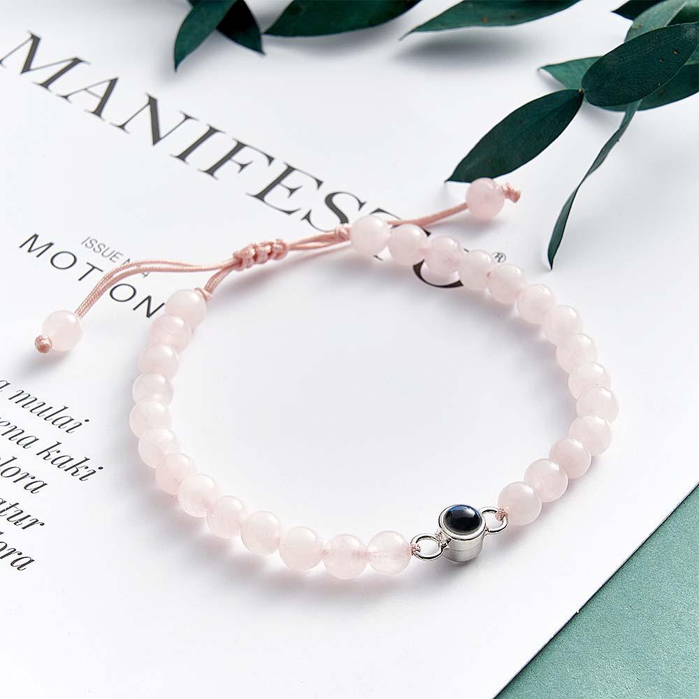 Pulseira De Contas De Projeção De Fotos Personalizadas Presente Sincero Para Ela - soufeelbr
