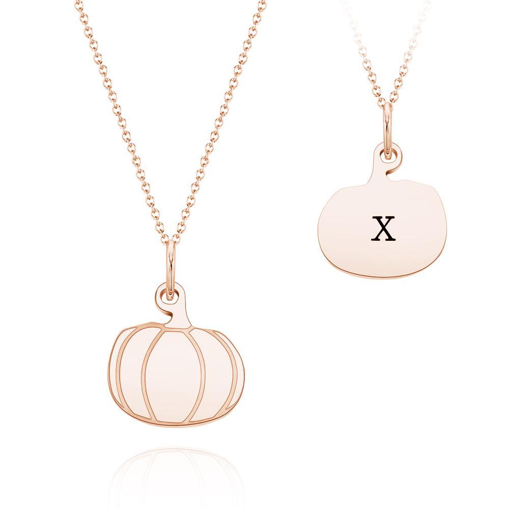 Escultura Do Nome Do Colar De Abóbora Com Gravura Personalizada Personalize O Seu Nome Ou Dela Para O Presente