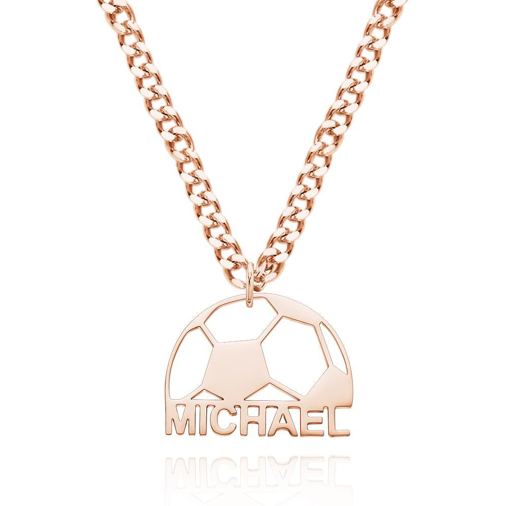 Presente Especial Para Colar Personalizado Com Nome De Futebol Gravado Para Ele