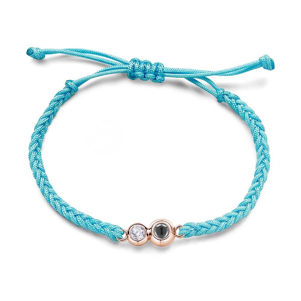 Pedra De Nascimento Personalizada E Pulseira De Projeção De Imagem Lindo Presente De Casamento Presente De Casamento Para Ele E Ela - soufeelbr