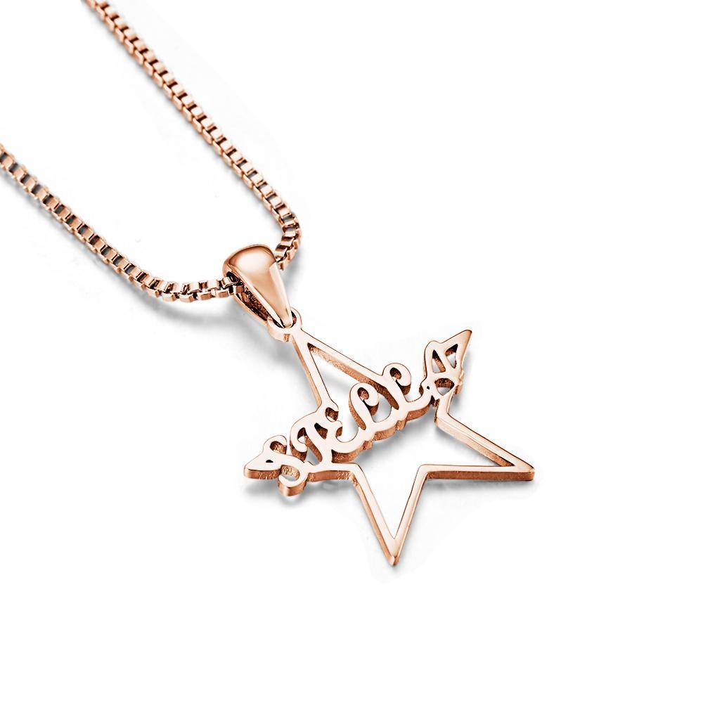 Seu Colar Com Nome Personalizado De Estrela Especial Presente Personalizado Para Ela - soufeelbr
