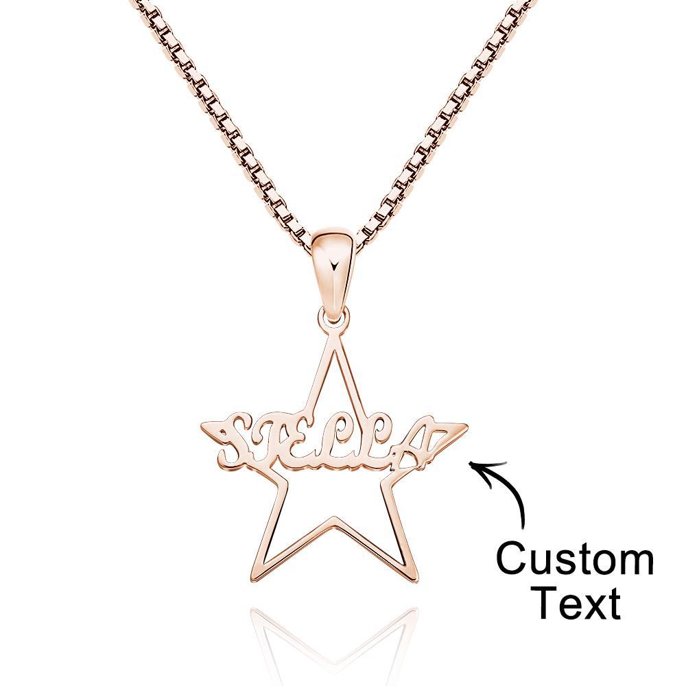 Seu Colar Com Nome Personalizado De Estrela Especial Presente Personalizado Para Ela - soufeelbr