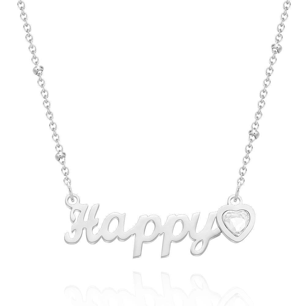 Colar Personalizado Gravado Com Nome Criativo Strass Presentes Comemorativos - soufeelbr