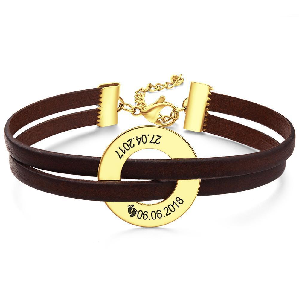 Pulseira Personalizada Pulseira Gravada Pulseira Masculina Nome Pulseira Banhado A Ouro Rosa