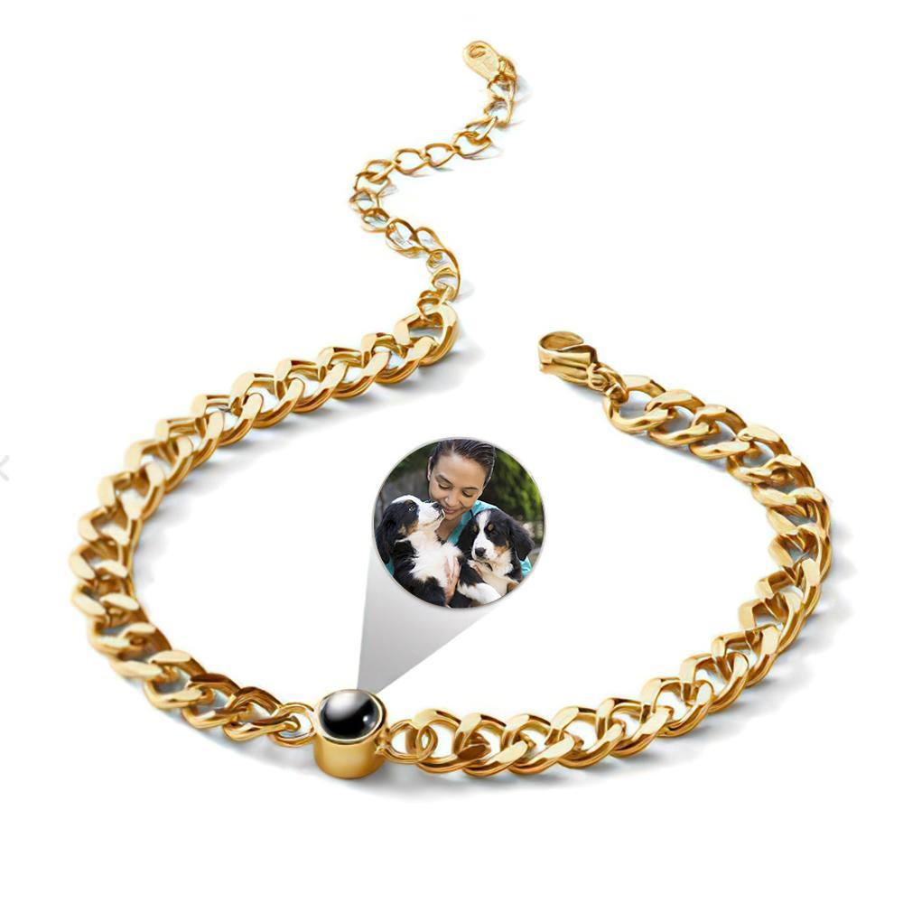 Pulseira Personalizada Para Projeção De Cachorro Com Foto, Pulseira Para Cachorro, Presentes Em Memória De Animais De Estimação Para Amantes De Animais De Estimação - soufeelbr