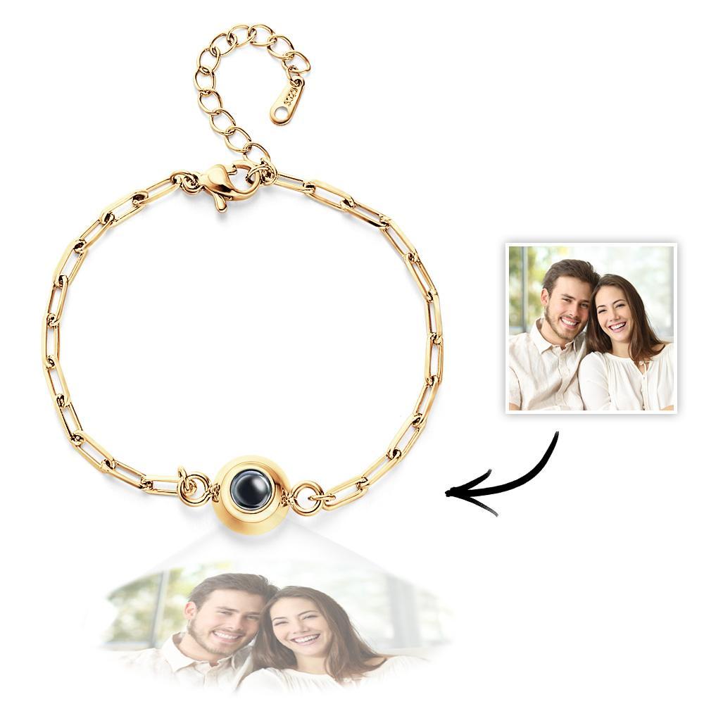 Pulseira De Projeção De Fotos Personalizada Para Presente Criativo E Bonito - soufeelbr