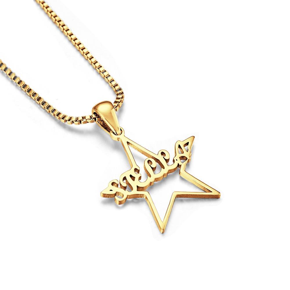 Seu Colar Com Nome Personalizado De Estrela Especial Presente Personalizado Para Ela - soufeelbr