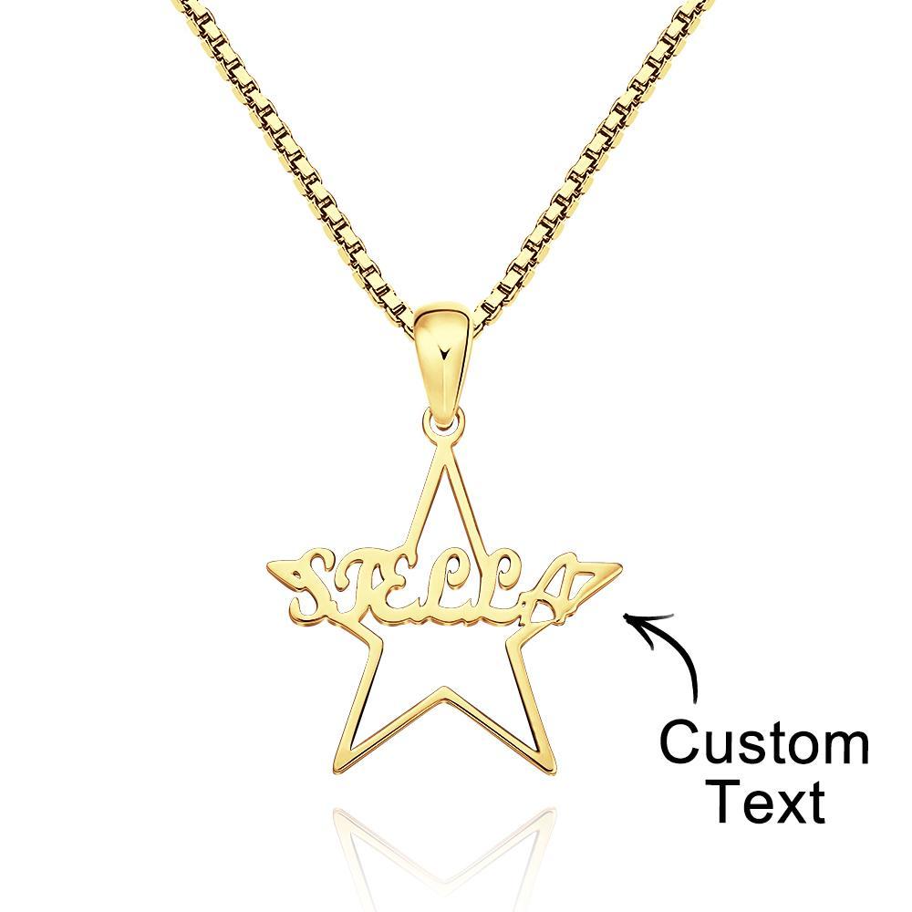 Seu Colar Com Nome Personalizado De Estrela Especial Presente Personalizado Para Ela - soufeelbr