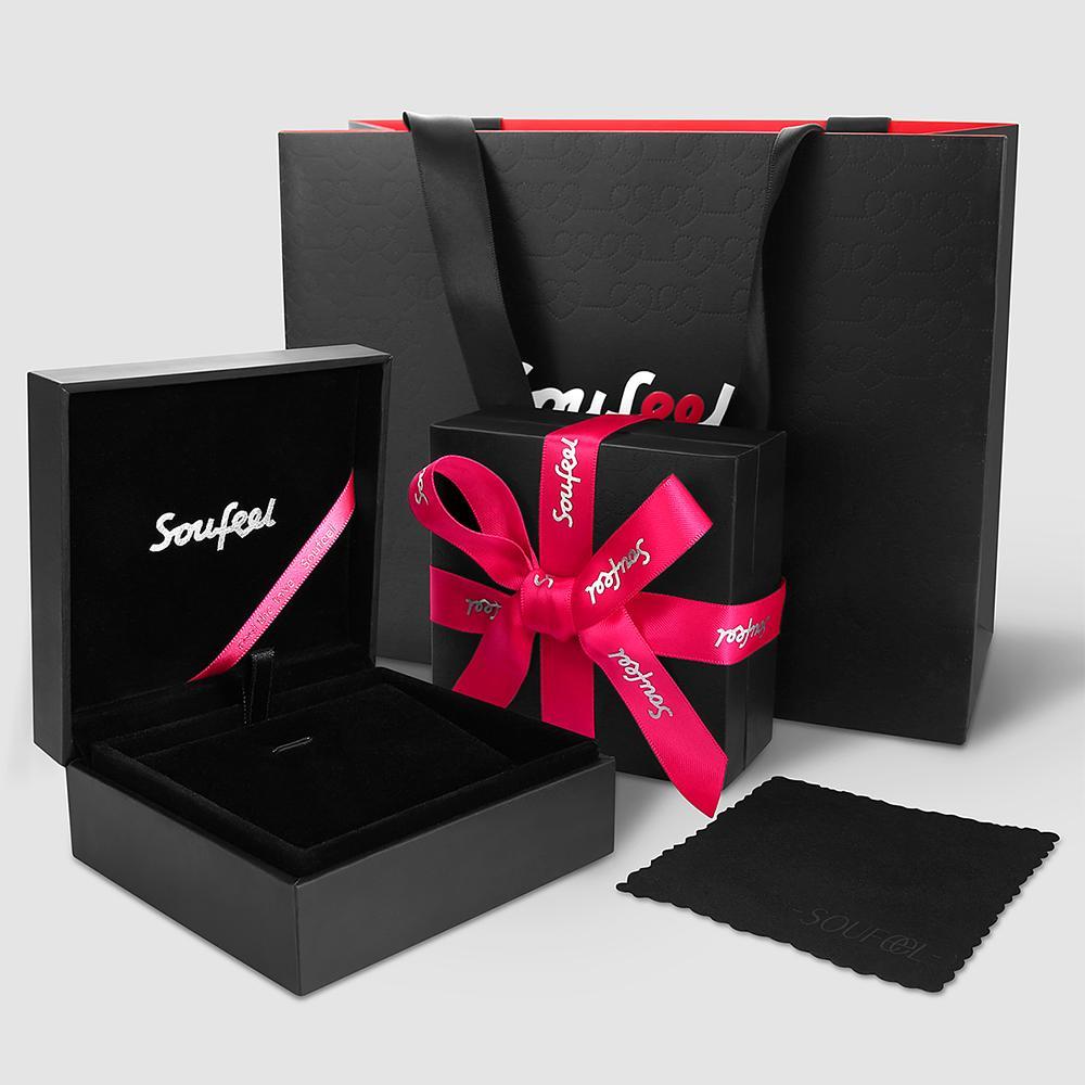 Colar De Foto De Coração Gravado Com Palavras E Foto Em Formato De Meio Coração Personalizados - soufeelbr