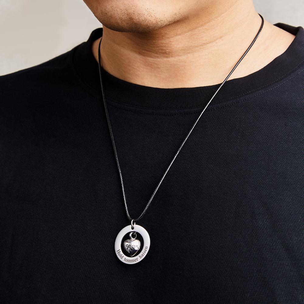 Colar Personalizado Gravado Coração De Pêssego Urna Coleção Comemorativa - soufeelbr