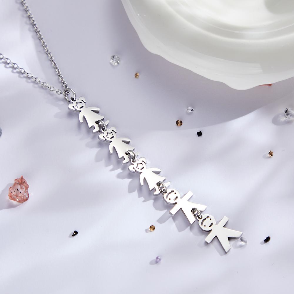 Colar Personalizado Com Nome Gravado Presentes Criativos Para Crianças - soufeelbr