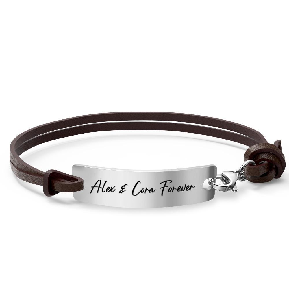 Pulseira Masculina Gravada Personalizada Com Data, Coordenadas, Hora, Inicial, Namorado, Casais, Pulseira Com Nome - soufeelbr