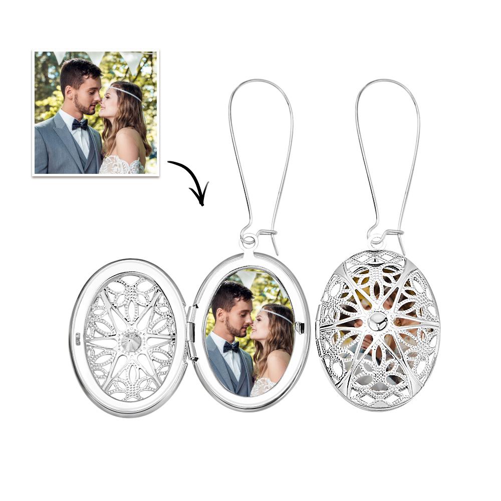 Brincos Medalhão Personalizados Com Foto Brincos Personalizados Para Animais De Estimação Presente De Natal Personalizado Com Suas Lembranças - soufeelbr