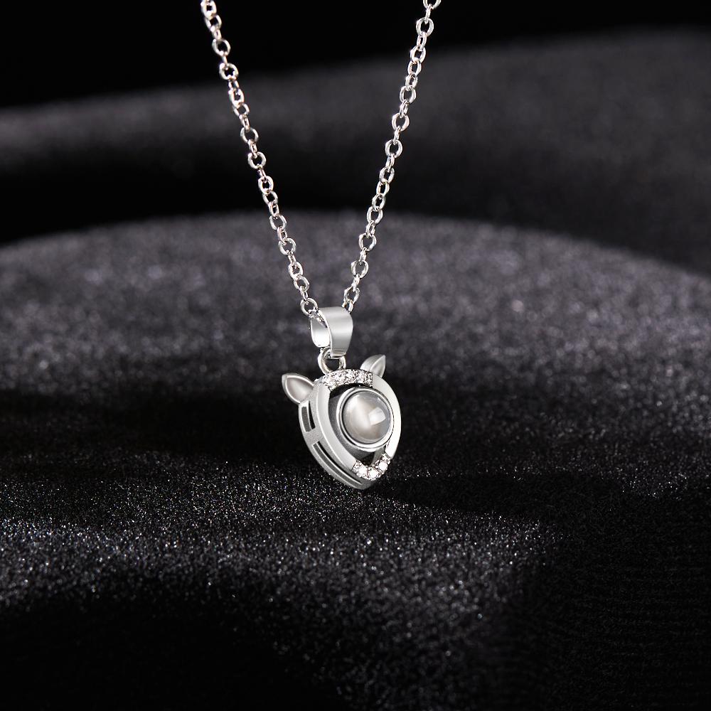 Colar De Projeção Personalizado Com Foto Personalizada Presentes Exclusivos - soufeelbr