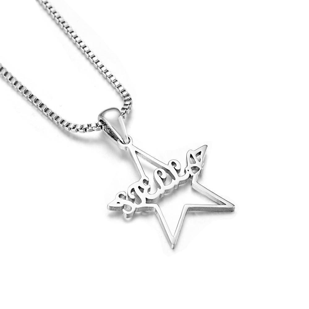 Seu Colar Com Nome Personalizado De Estrela Especial Presente Personalizado Para Ela - soufeelbr