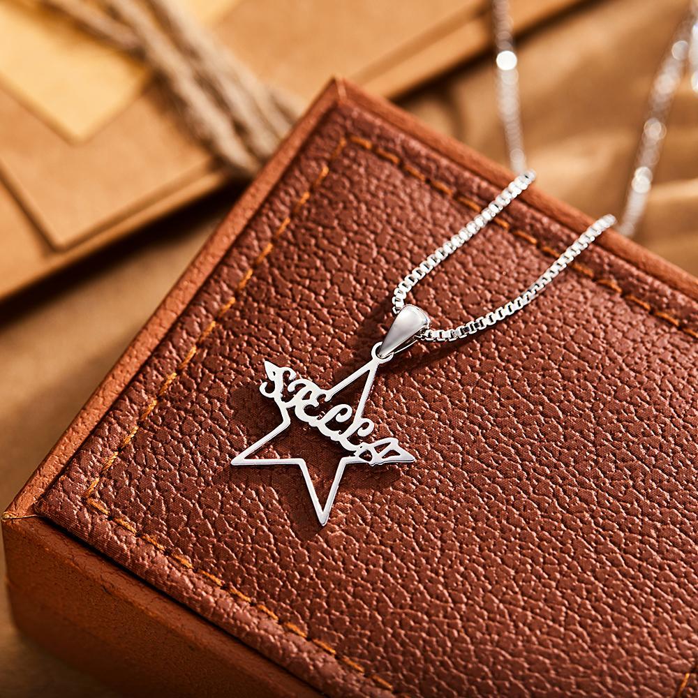 Seu Colar Com Nome Personalizado De Estrela Especial Presente Personalizado Para Ela - soufeelbr