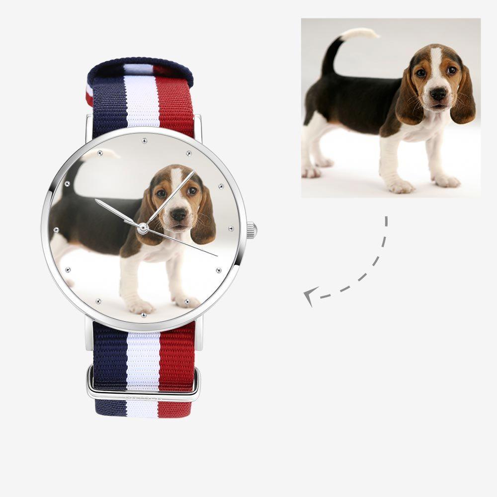 Graváveis Relógio com Foto das Mulheres Pulseira de Cor de Nylon 36mm