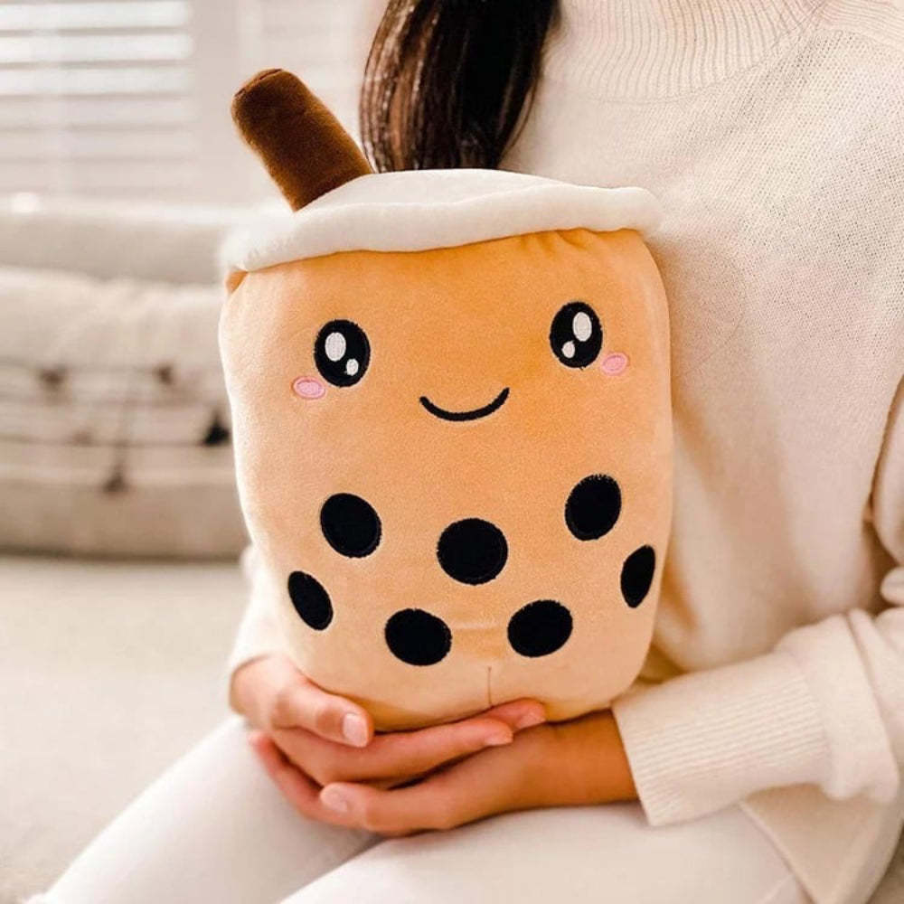 Boba Pelúcia Bubble Tea Plushies Fofos Recheados Chá De Leite Desenhos Animados Brinquedo Animal Presentes Para Crianças Bubble Tea Boba Lovers - soufeelbr