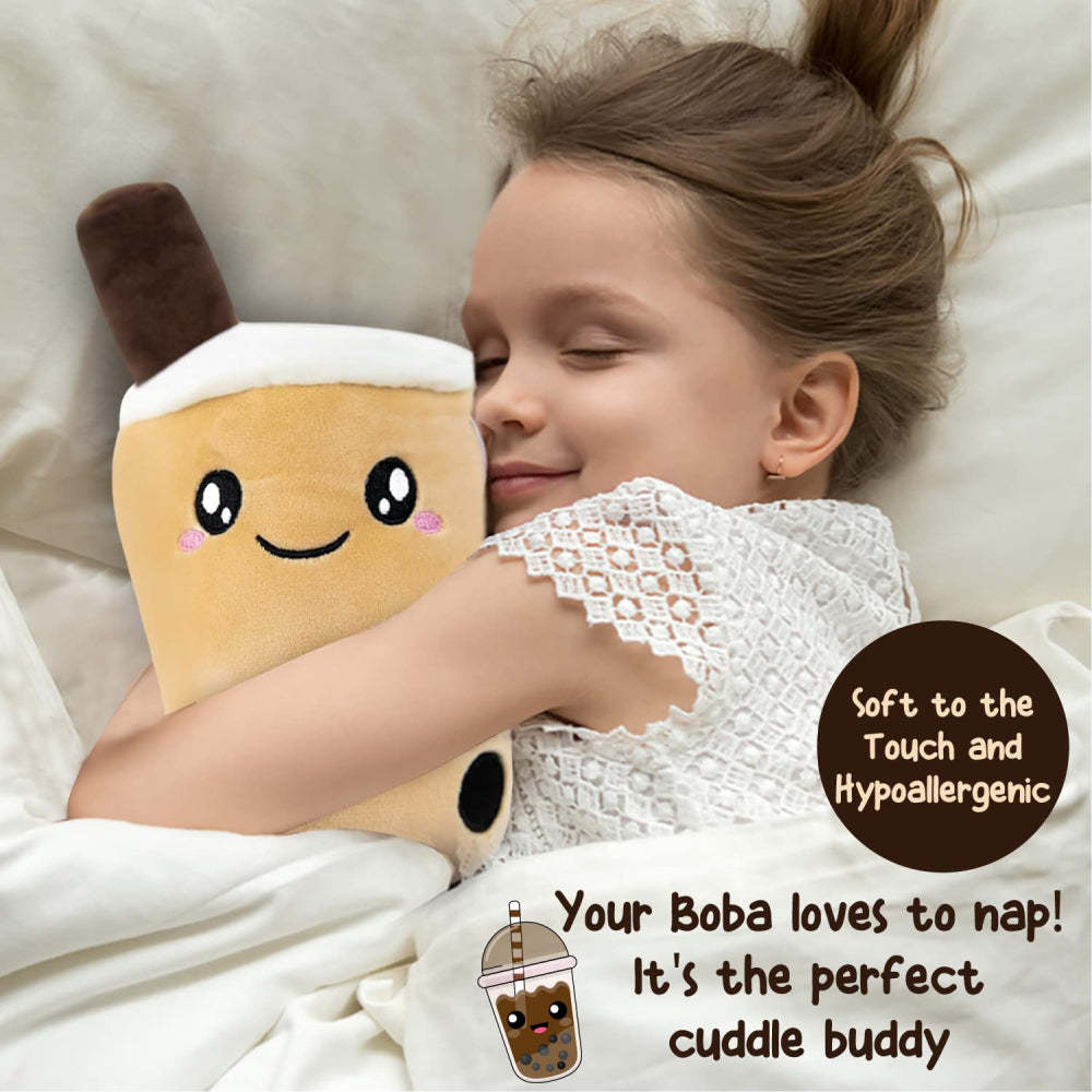Boba Pelúcia Bubble Tea Plushies Fofos Recheados Chá De Leite Desenhos Animados Brinquedo Animal Presentes Para Crianças Bubble Tea Boba Lovers - soufeelbr