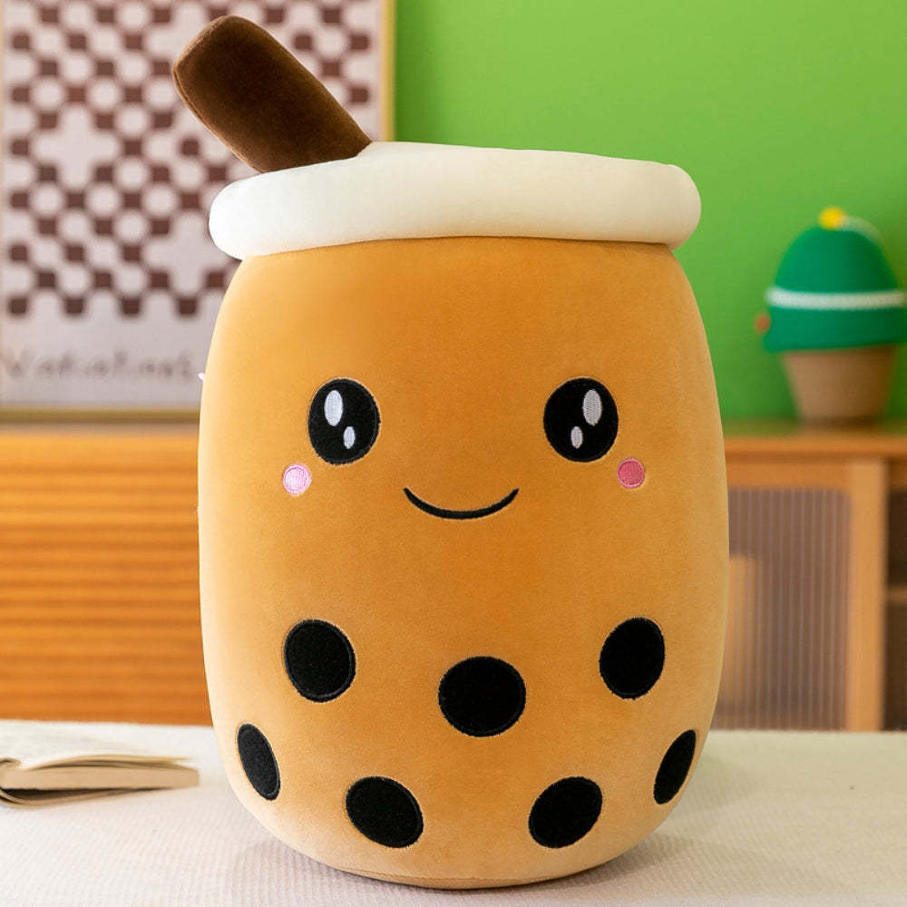 Boba Pelúcia Bubble Tea Plushies Fofos Recheados Chá De Leite Desenhos Animados Brinquedo Animal Presentes Para Crianças Bubble Tea Boba Lovers - soufeelbr