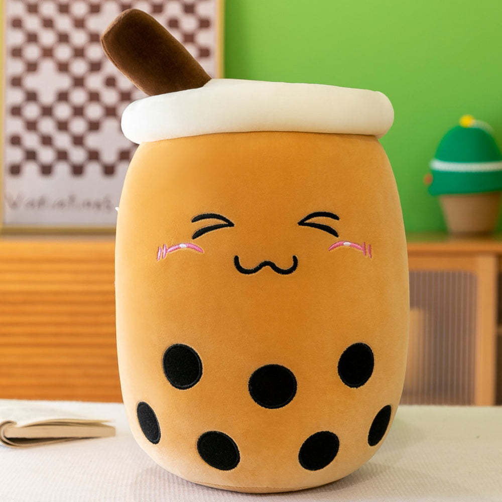 Boba Pelúcia Bubble Tea Plushies Fofos Recheados Chá De Leite Desenhos Animados Brinquedo Animal Presentes Para Crianças Bubble Tea Boba Lovers - soufeelbr