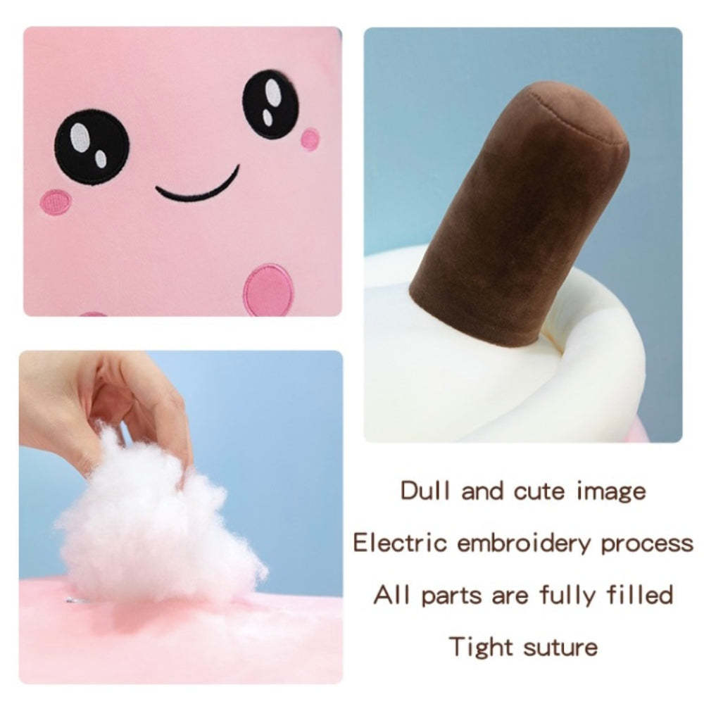 Boba Pelúcia Bubble Tea Plushies Fofos Recheados Chá De Leite Desenhos Animados Brinquedo Animal Presentes Para Crianças Bubble Tea Boba Lovers - soufeelbr