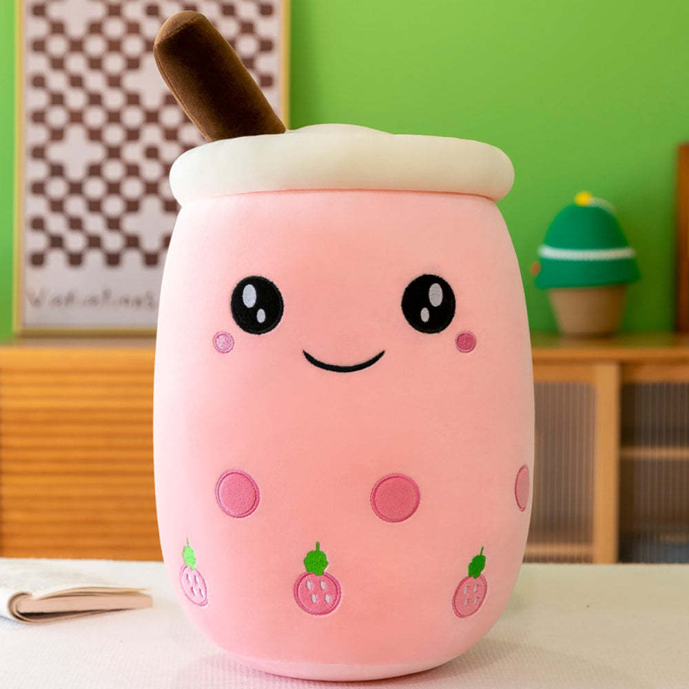 Boba Pelúcia Bubble Tea Plushies Fofos Recheados Chá De Leite Desenhos Animados Brinquedo Animal Presentes Para Crianças Bubble Tea Boba Lovers - soufeelbr