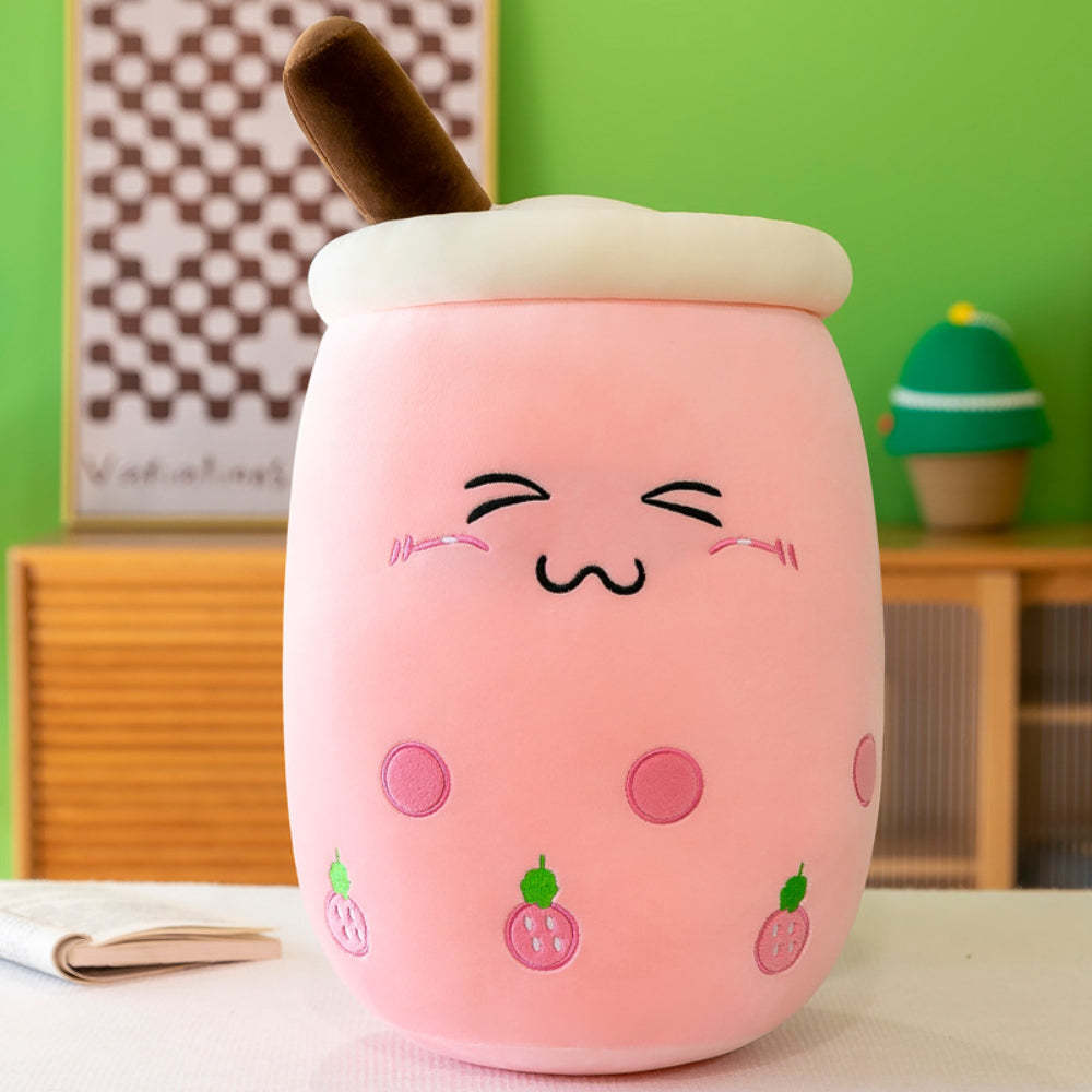 Boba Pelúcia Bubble Tea Plushies Fofos Recheados Chá De Leite Desenhos Animados Brinquedo Animal Presentes Para Crianças Bubble Tea Boba Lovers - soufeelbr