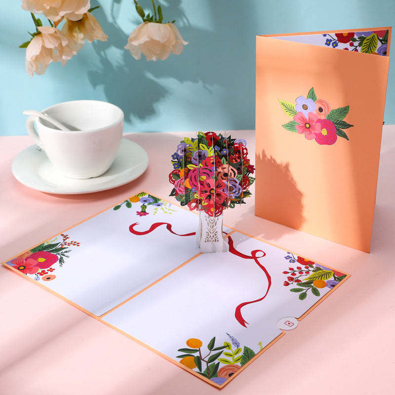Presentes De Dia Das Mães Cartão Tridimensional Moda 3d - soufeelbr