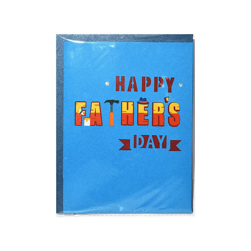 Cartão Pop-up 3d Feliz Dia Dos Pais Cartão Presente Para O Pai - soufeelbr