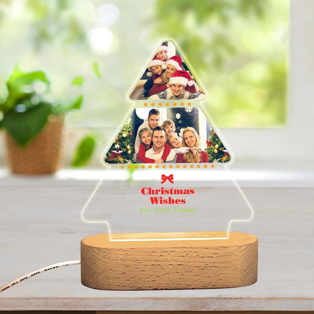 Luzes Noturnas Personalizadas Para Árvore De Natal Para Decoração De Casa Presente De Natal - soufeelbr