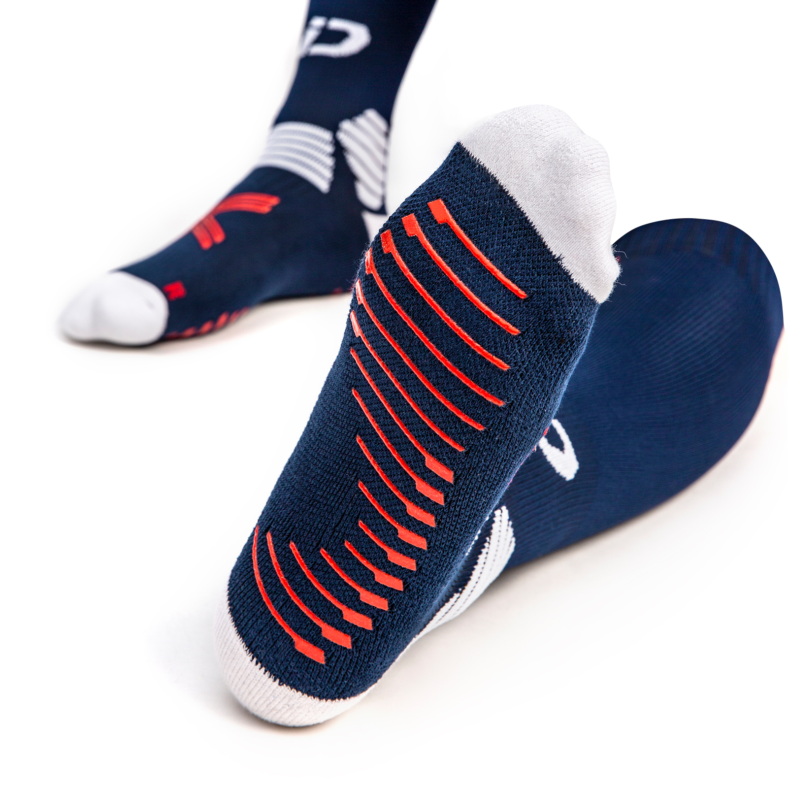 Soccer Socks Men's Mid Sleeve Non slip Breathable Sports Socks Training Ball Control