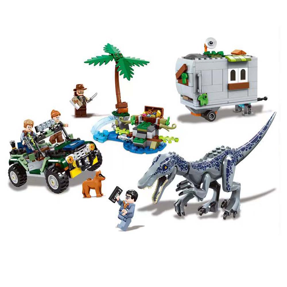 [Copy]FREE SHIPPING MOC LEGO BUILDING BLOCK Jurassic Park: Baryonyx Face-Off The Treasure Hunt