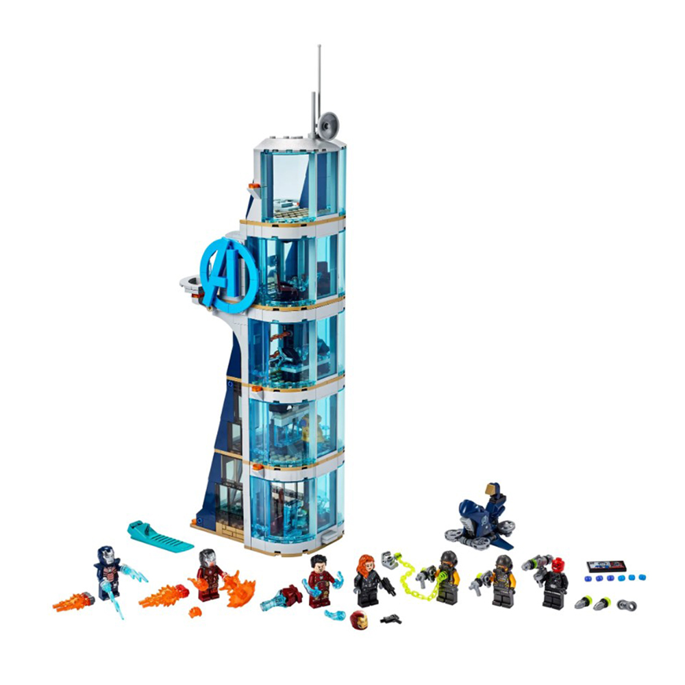 FREE SHIPPING MOC LEGO BUILDING BLOCK MARVEL AVENGERS TOWER BATTLE