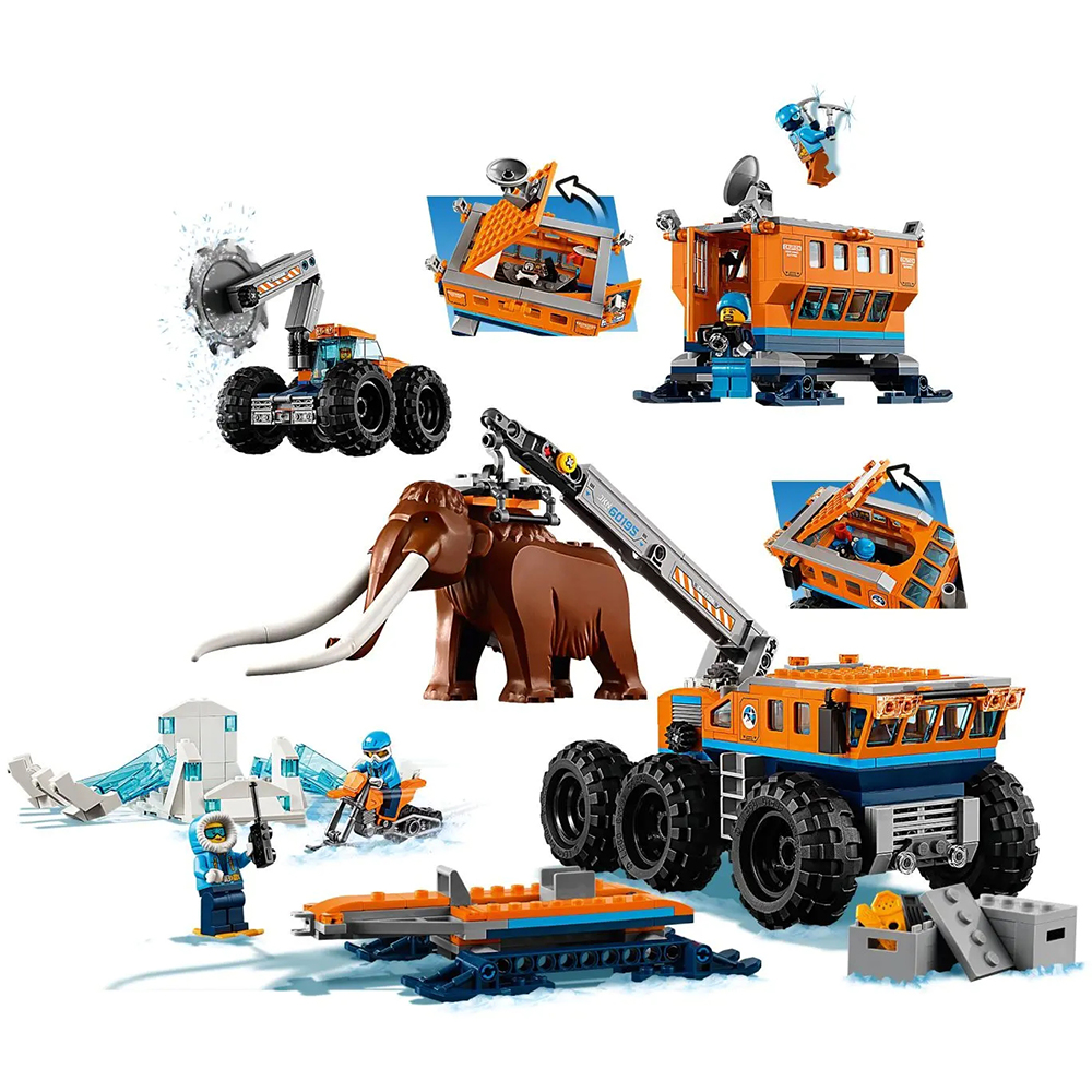 FREE SHIPPING CITY Arctic Mobile Exploration Base MOC LEGO BUILDING BLOCK