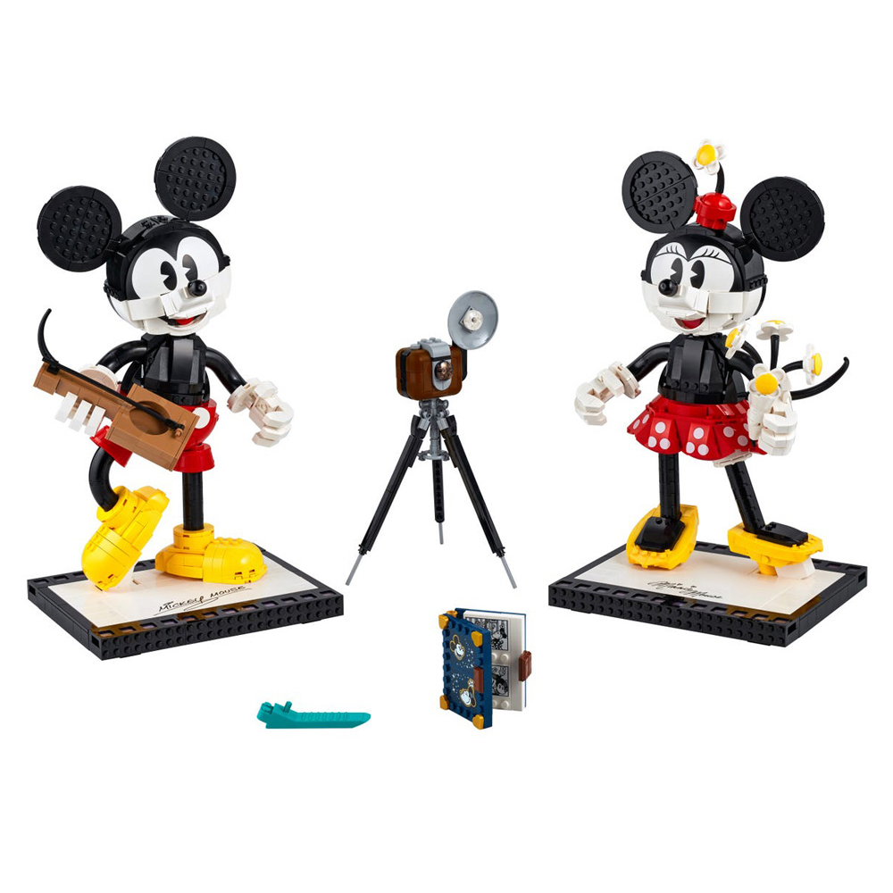 FREE SHIPPING MOC LEGO BUILDING BLOCK MICKEY MOUSE MINNIE MOUSE