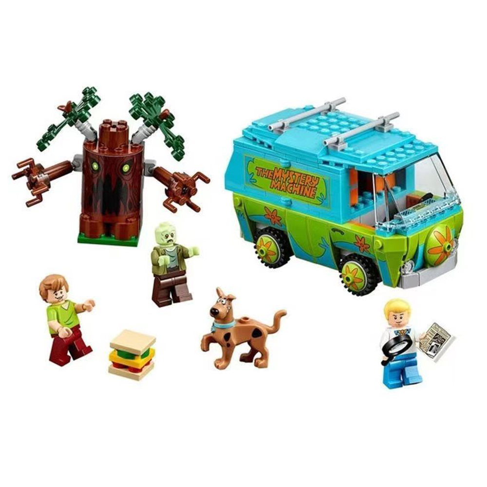 FREE SHIPPING Scooby-Doo The Mystery Machine MOC LEGO BUILDING BLOCK