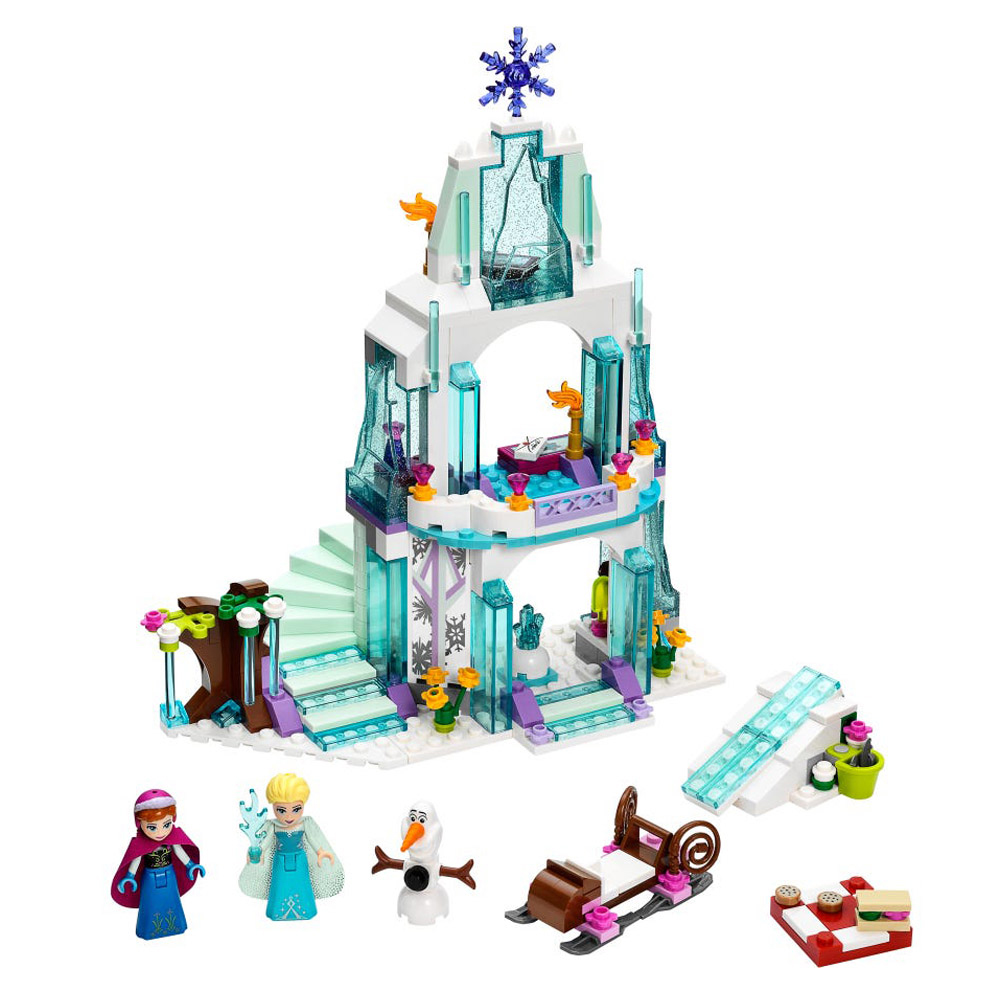 FREE SHIPPING MOC LEGO BUILDING BLOCK ELSA’S SPARKLING ICE CASTLE