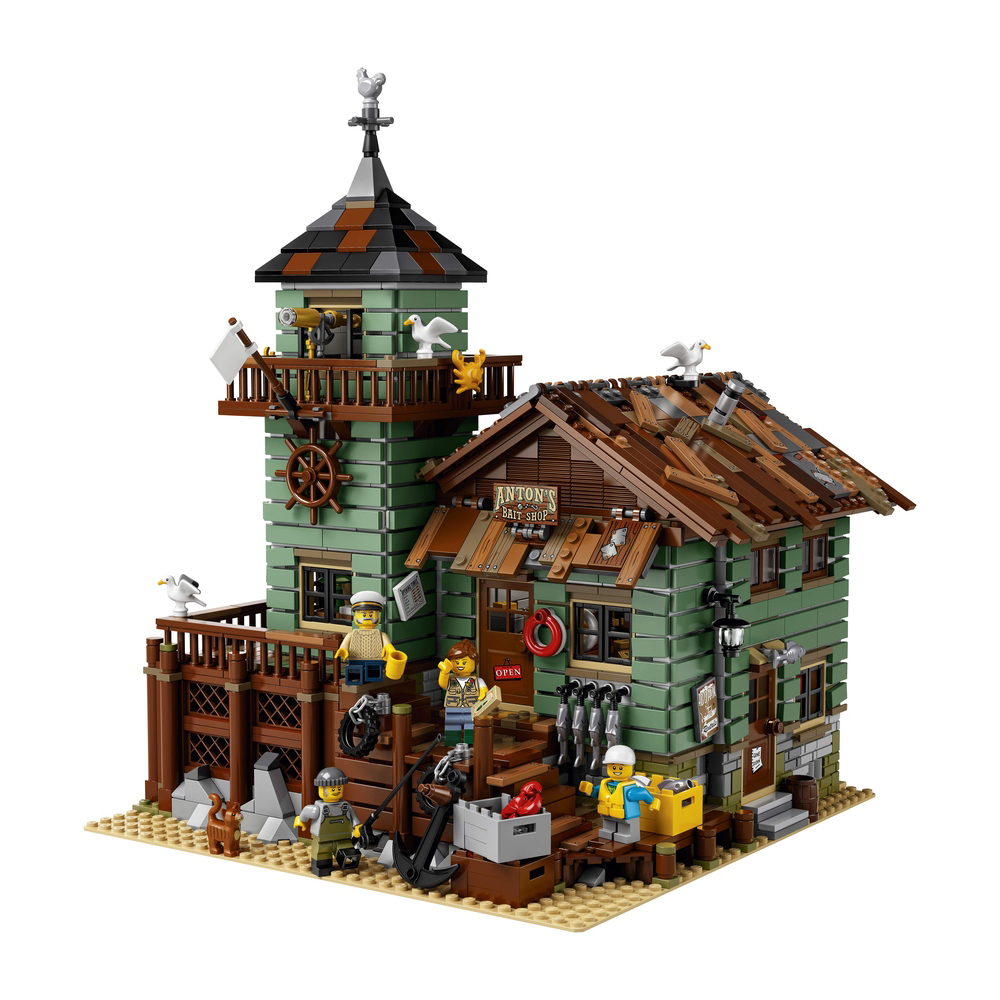 FREE SHIPPING Old Fishing Store 21310 Compatible MOC LEGO BUILDING BLOCK