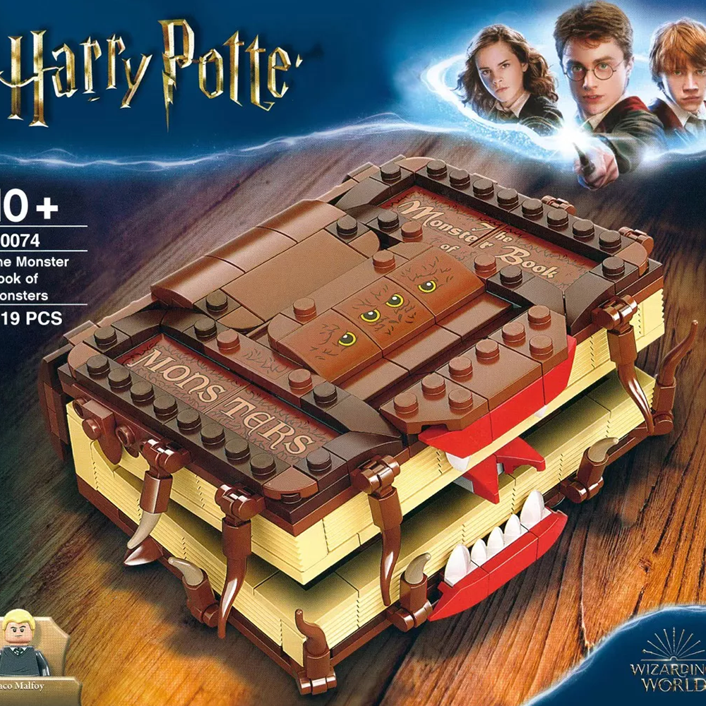 FREE SHIPPING MOC LEGO BUILDING BLOCK HARRY POTTER HOGWARTS THE MONSTER BOOK