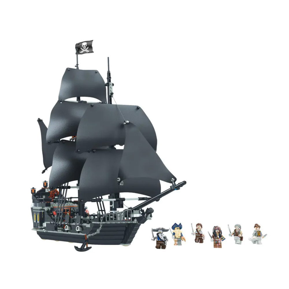 FREE SHIPPING MOC LEGO BUILDING BLOCK PIRATES OF CARIBBEAN BLACK PEARL MODEL