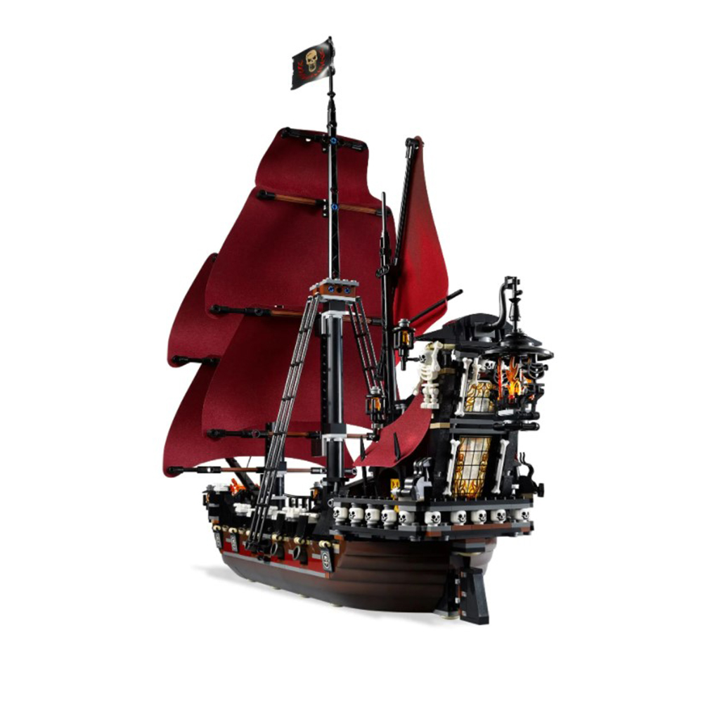 FREE SHIPPING MOC LEGO BUILDING BLOCK PIRATE OF CARIBBEAN SERIES QUEEN ANNE'S REVENGE MODEL