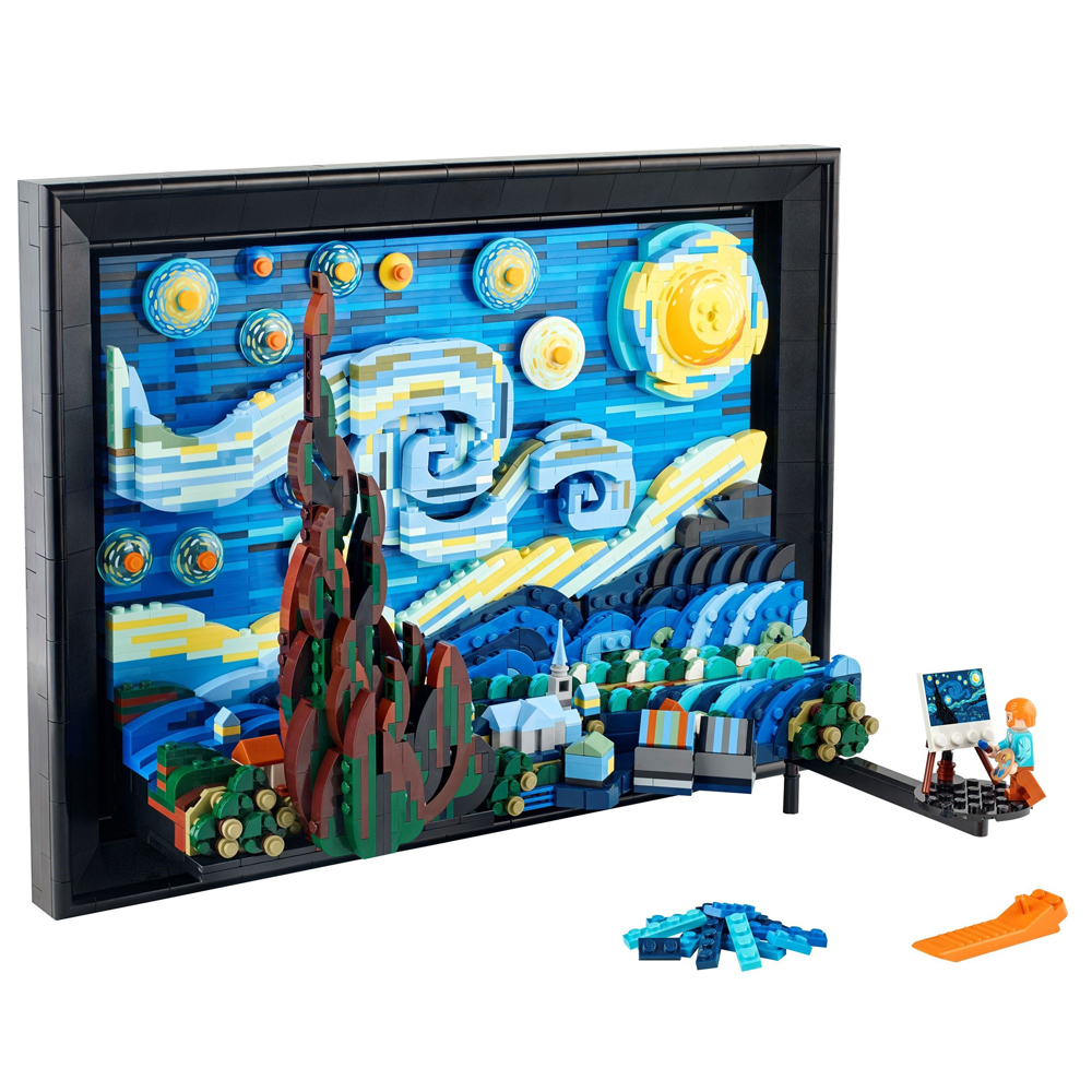 FREE SHIPPING Vincent van Gogh-The Starry Night 21333 Compatible MOC LEGO BUILDING BLOCK